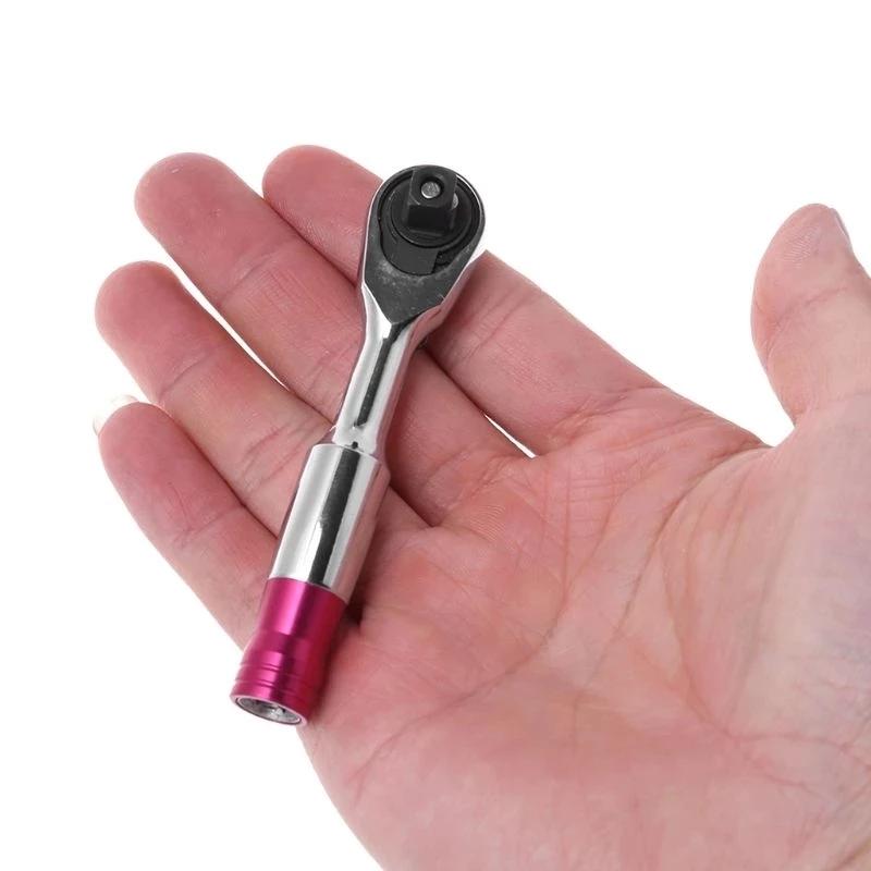 

1/4 Mini Torque Ratchet Wrench 85mm/100mm Socket Wrenches Repair Tool For Vehicle Bicycle Bike