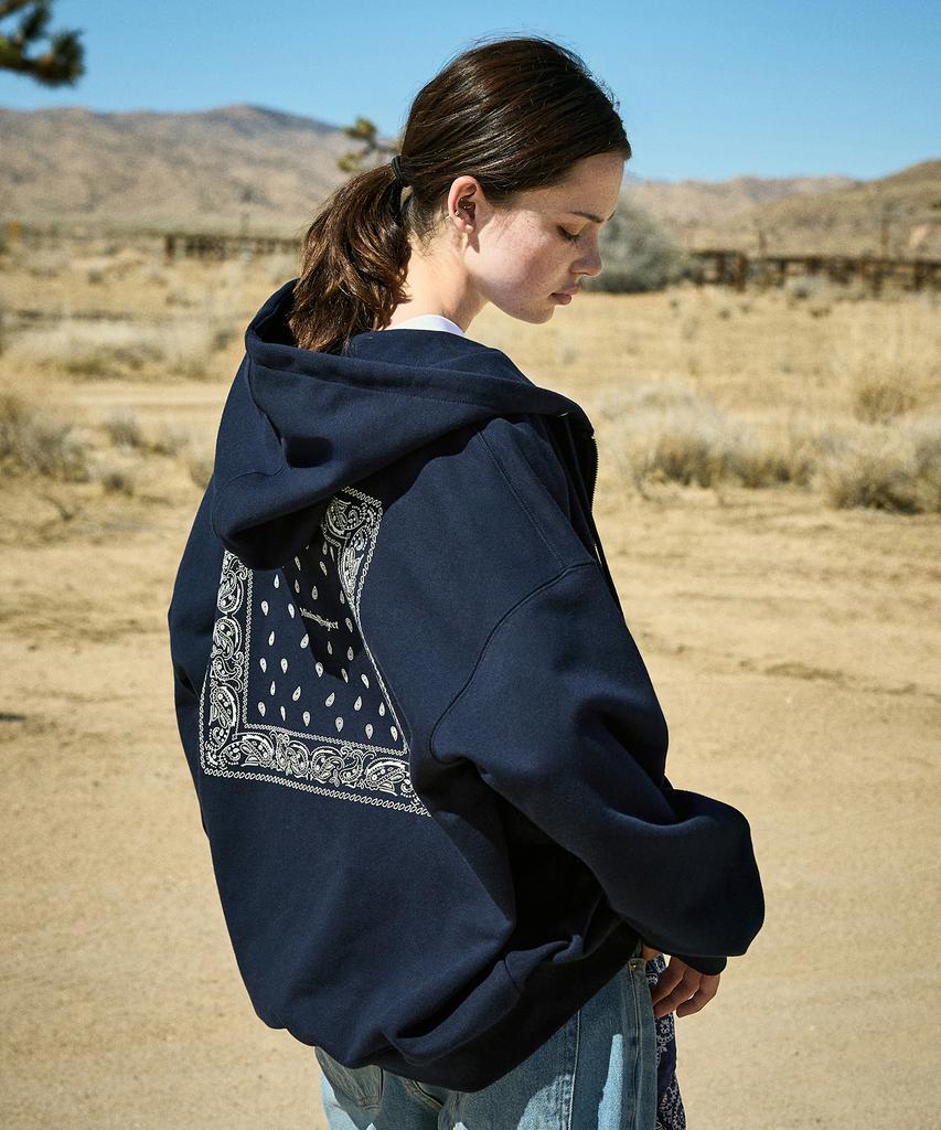 Minimalproject Paisley Zip-Up Hoodie Mzt115 / 3 Colors