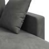 Sofa Dark Grey 178 X 134 X 80 Cm Velvet