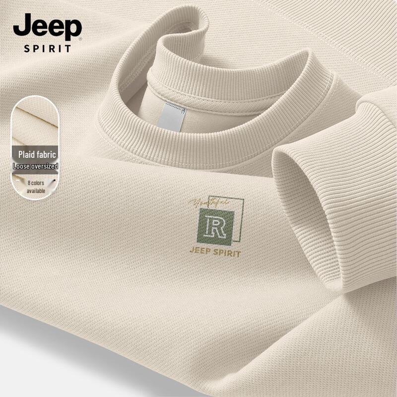 JEEP SPIRIT Men's 2026 Loose Round Neck Sweatshirt