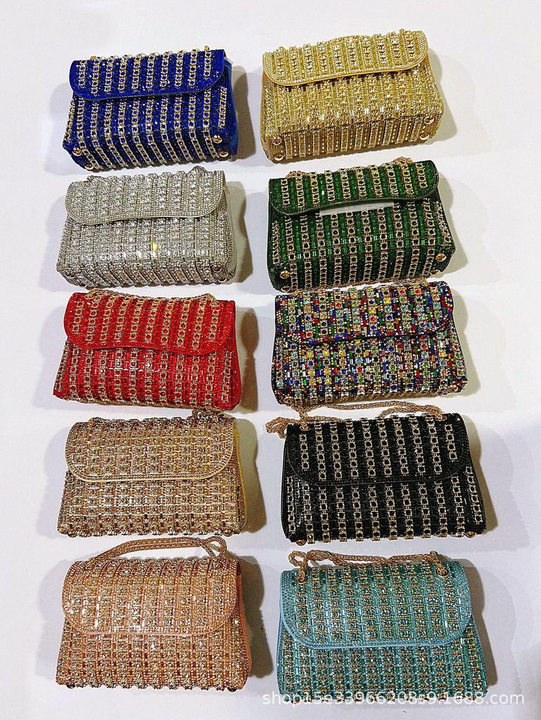 Women's Rhinestone Banquet Cheongsam Handbag - Crossbody, Shoulder, or Hand-Carry Options Available