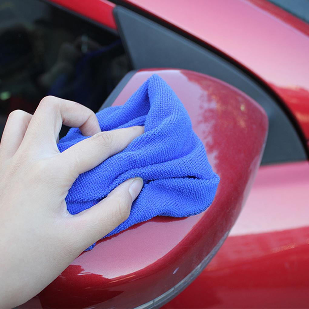 Auto-Reinigungstuch 10 Stück Weich Blau Mikrofaser Stark Saugfähig Wischtücher Haushalt Büro Waschwerkzeug