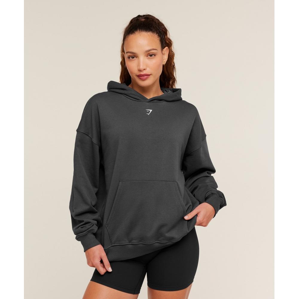 Gymshark Heavy Duty Oversized Hoodie Onyx Grey B4c9k Gb7n