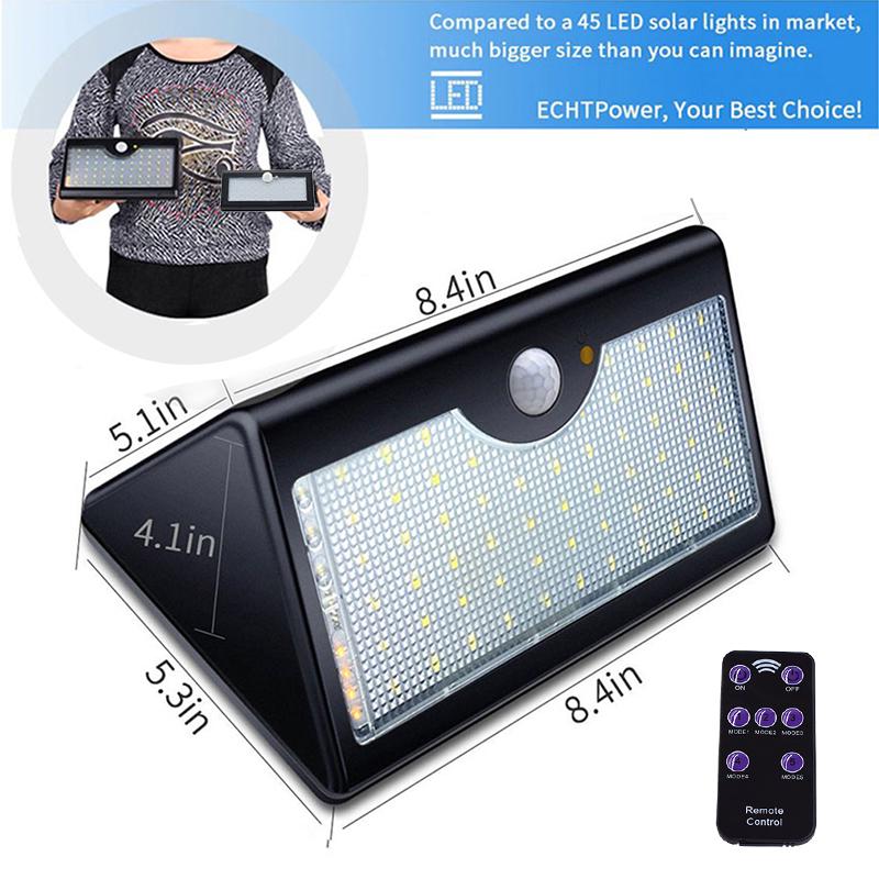 Super Bright Solar Led Spotlights Outdoor Waterproof Motion Sensor 60 LED Solar Panel Lamp for Garden Garage 5 Modes Lighting