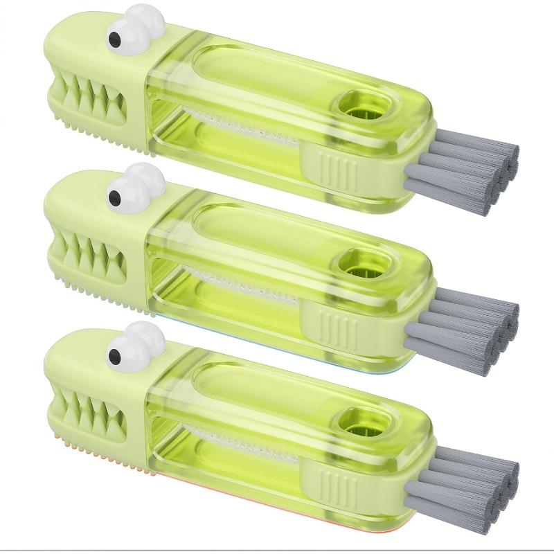 3pcs Cup Lid Gap Cleaning Brush Set, Multifunctional Bottle Cleaning Brush, Silicone Cup Lid Gap Cleaner
