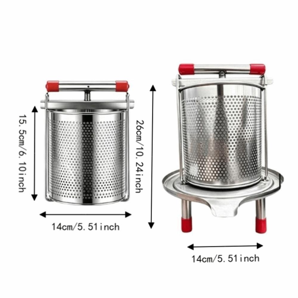 with Filter Bag Manual Juicer Stainless Steel Vegetable Squeezer Fruit Extractor Citrus