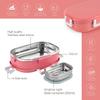 Insulated Stainless Steel Lunch Box For Kids School Picnic Travel Use With Leak-Proof Locking Lid And Microwave Safe Neo Pink Set