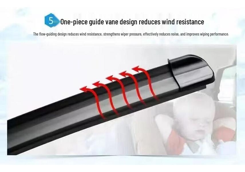 High-Quality Frameless Silent Wiper Blade for Wuling Hongguang S3/S1, Rongguang, Hongguang V