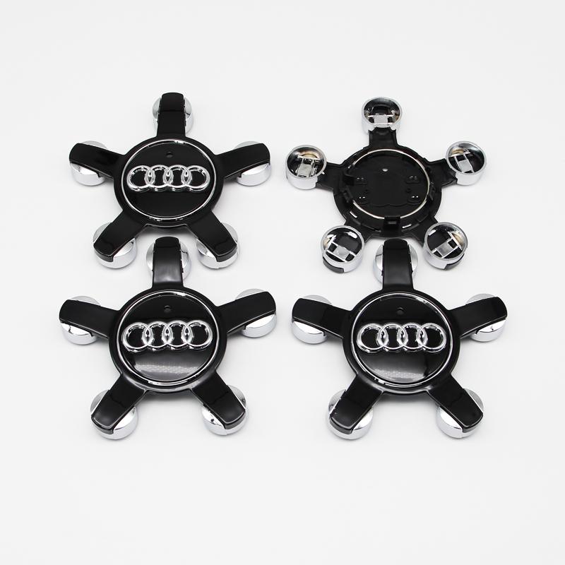4Pcs 135mm Car Hub Caps 4F0601165N For 4s A4 A5 A6 A7 Q3 Q5 A3 S5 Auto Wheel Center Cap Hubcap Rim Covers Replace Accessoriess4