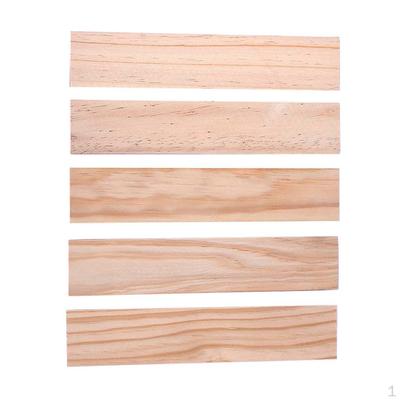 Wooden Square Strip Board Dowel Rods - Bag of 5 Great Accessories for Crafts, Woodworking, Scale