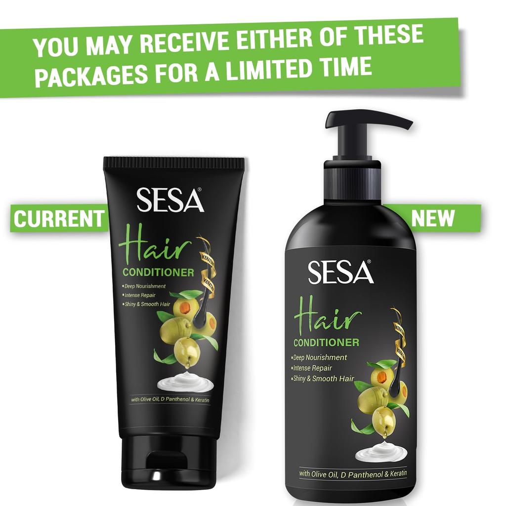 Sesa Hair Conditioner For Dry Frizzy Hair 300Ml | Deep Nourishment For Smooth Soft Silky Hair | Frizz Control & Shine Boost Formula