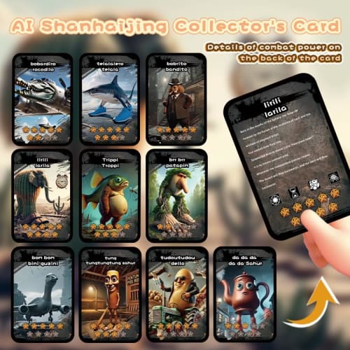 Tuntun Tun Saful Italian Brain Lot Battle Cards, Collectibles, Toys, Kids, Boys, Gifts, Blind Box, Character