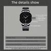 2pcs/set NOTIONR Business Men's Stainless Steel Wristwatches, Fashion Luminous Calendar Quartz Watch,Men's Gift Options