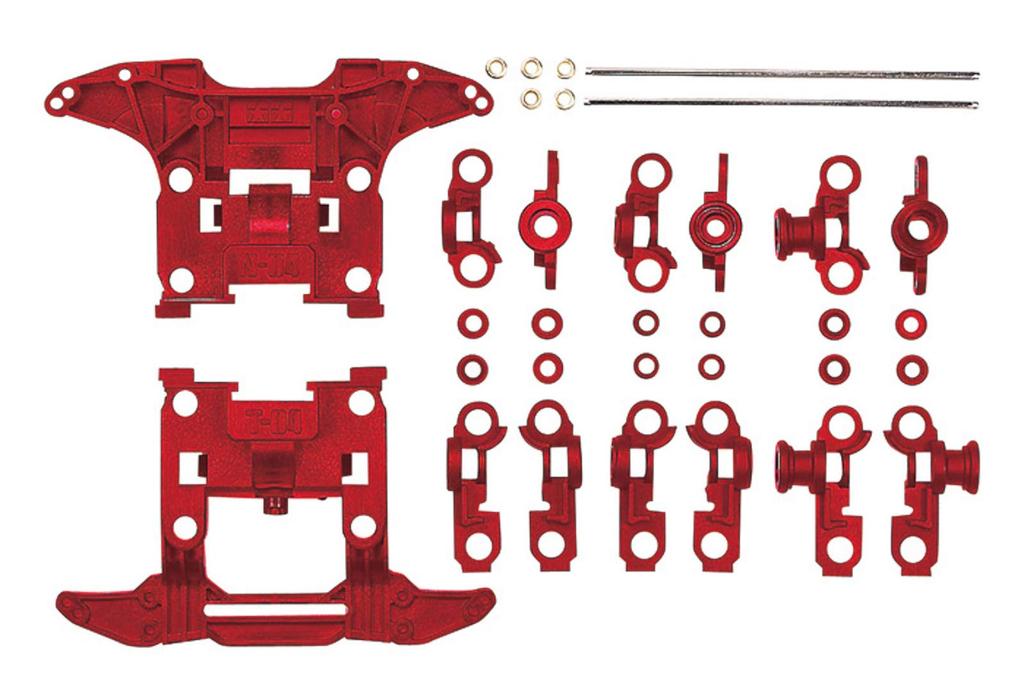 Tamiya Reinforced Unit Up Parts Series 15411 GP.411 N-04/T-04 (Red) (Grade No.411)