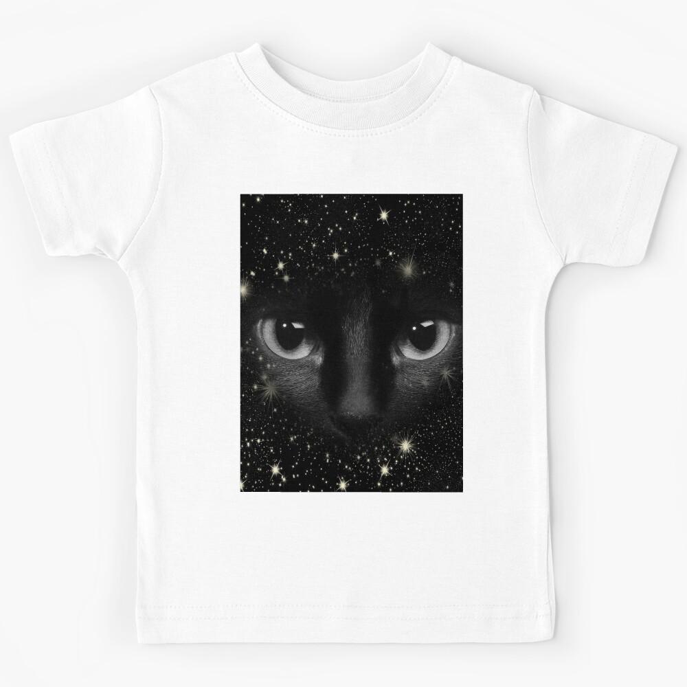 BLACK CAT IN SPACE Kids T-Shirt 120
