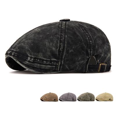 Denim Beret Men's Retro Forward Cap British Newsboy Hat