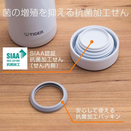 Tiger Thermos Water Bottle, 500ml, Screw-Top Mug, Keeps Drinks Hot or Cold for 6 Hours, Suitable for Home Use as a Tumbler, Frost White, MMZ-K050WF