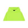 WE11DONE FW23 Logo Fleece Loose Fit Long Sleeve Hoodie Unisex Hoodies Lime-Green WD-TH3-23-778-U-LM