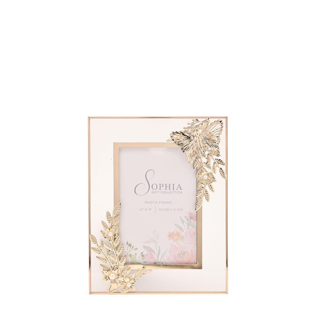 Sophia Classic Gold Butterfly Photo Frame 4 x 6