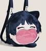 Genshin Impact Xiao Cosplay Itabag Trasparente Grande Capacità Zaino con Zip Borsa a Spalla Messenger