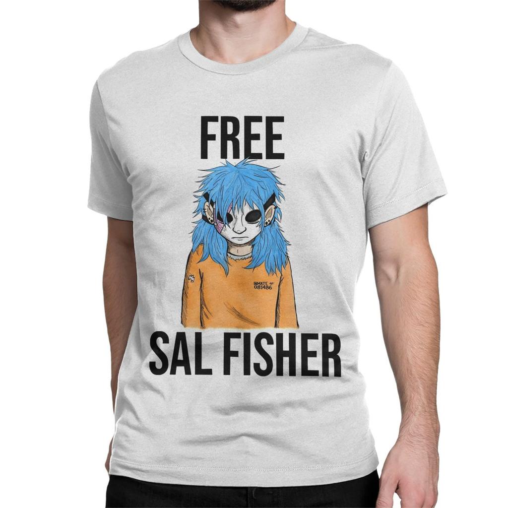 Sal Fisher Game Gothic Larry Sanitys Fall TShirt Men Women Sally Face Leisure Cotton Tees  Short Sleeve T Shirt Printed Tops