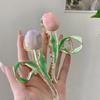 Tendance Doux pour Fille Cadeaux Bijoux Accessoires Cheveux Cadeau d'Anniversaire Nouvelle Coiffe Fleur Tulipe Pince Griffe Vintage Cadeaux Créatifs
