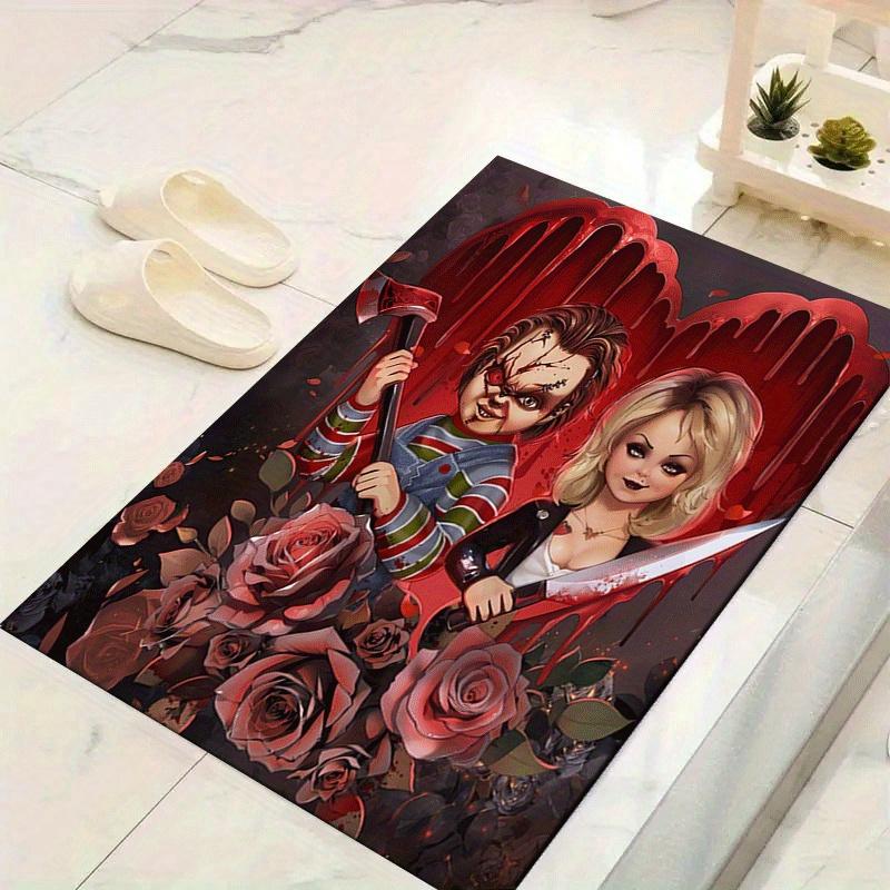 

1pc Chucky Pattern Area Rug, Anti slip Non Shedding Stain Resistant Carpet 60cm by 90cm