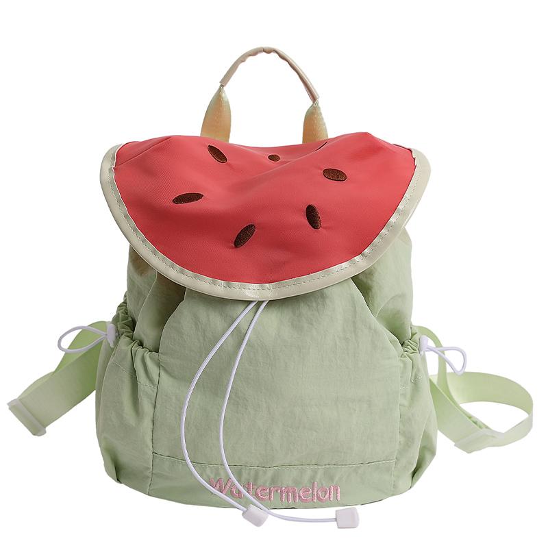 Casual Fruit Shape Large Capacity Nylon Backpacks High Quality Cute Unique Design Personality Fresh Backpacks for Women 2025 New