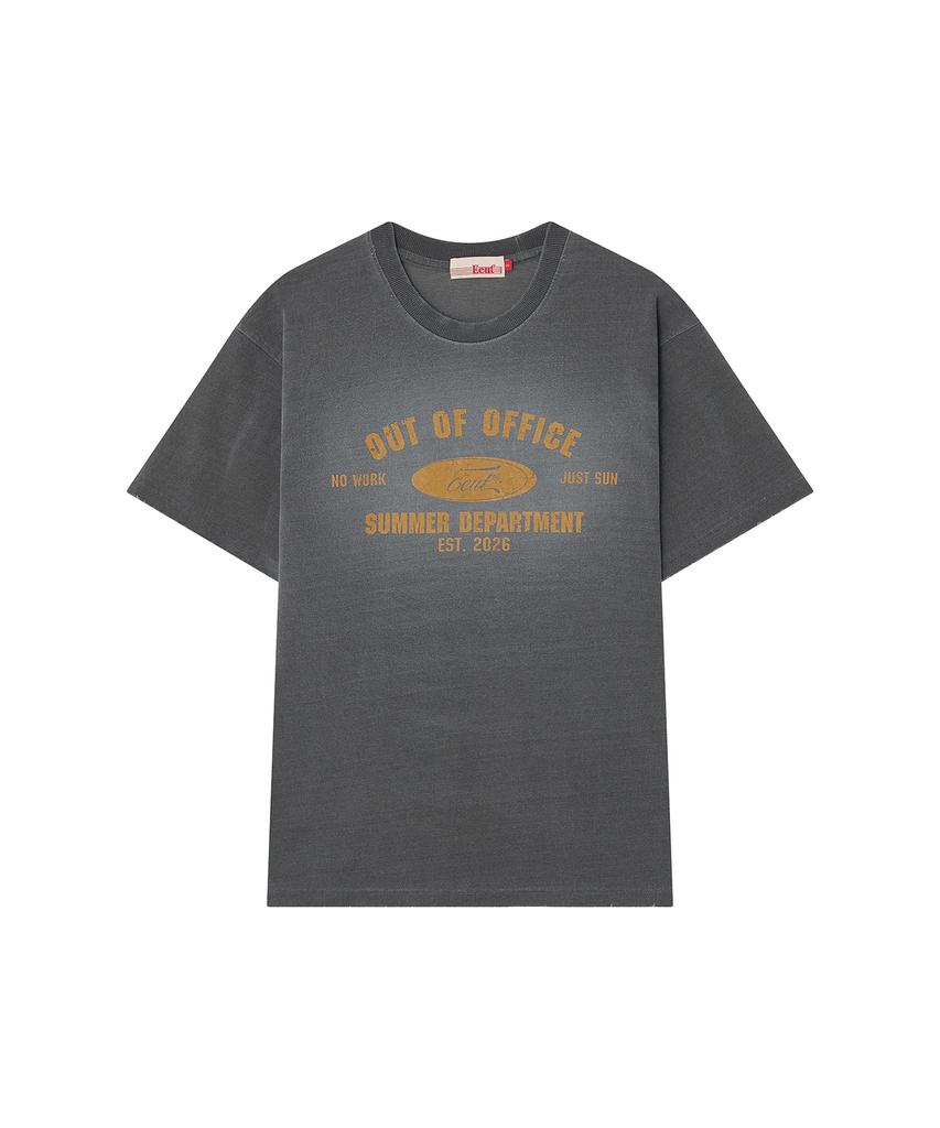 Iuteu Out Of Office T-Shirt / Charcoal