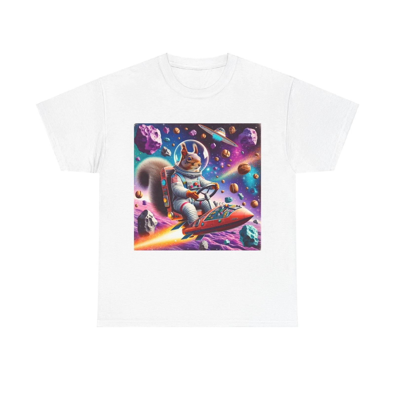 Unisex Adult T Shirt Astronaut Squirrel Space Adventure Artwork 3XL