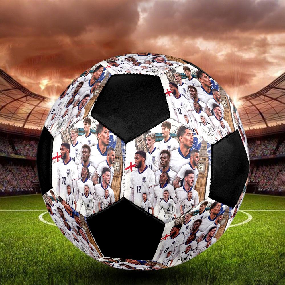 1pc England National Football Team Soccer Ball Size 5 Indoor Soccer Ball Fashion Colorful Backyard Game - Great For Sports Fans Gift HE23