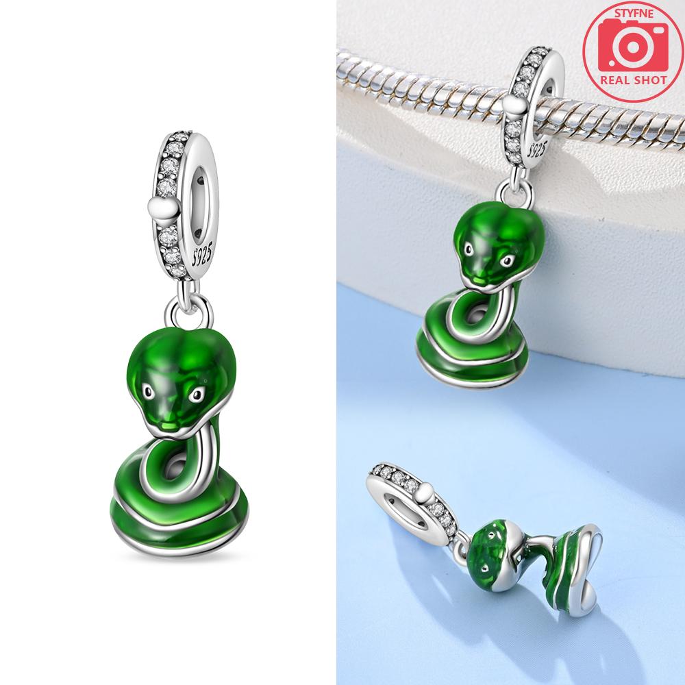 Original Copper Green Snakes Animals Elk Cute Squirrels Pink Claws Bead Fit Bracelet Diy Women Fine Gift Accessory