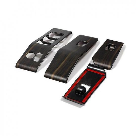 For Toyota Highlander 2020-2022 Wood Grain Window Lift Panel Switch Cover Trim<