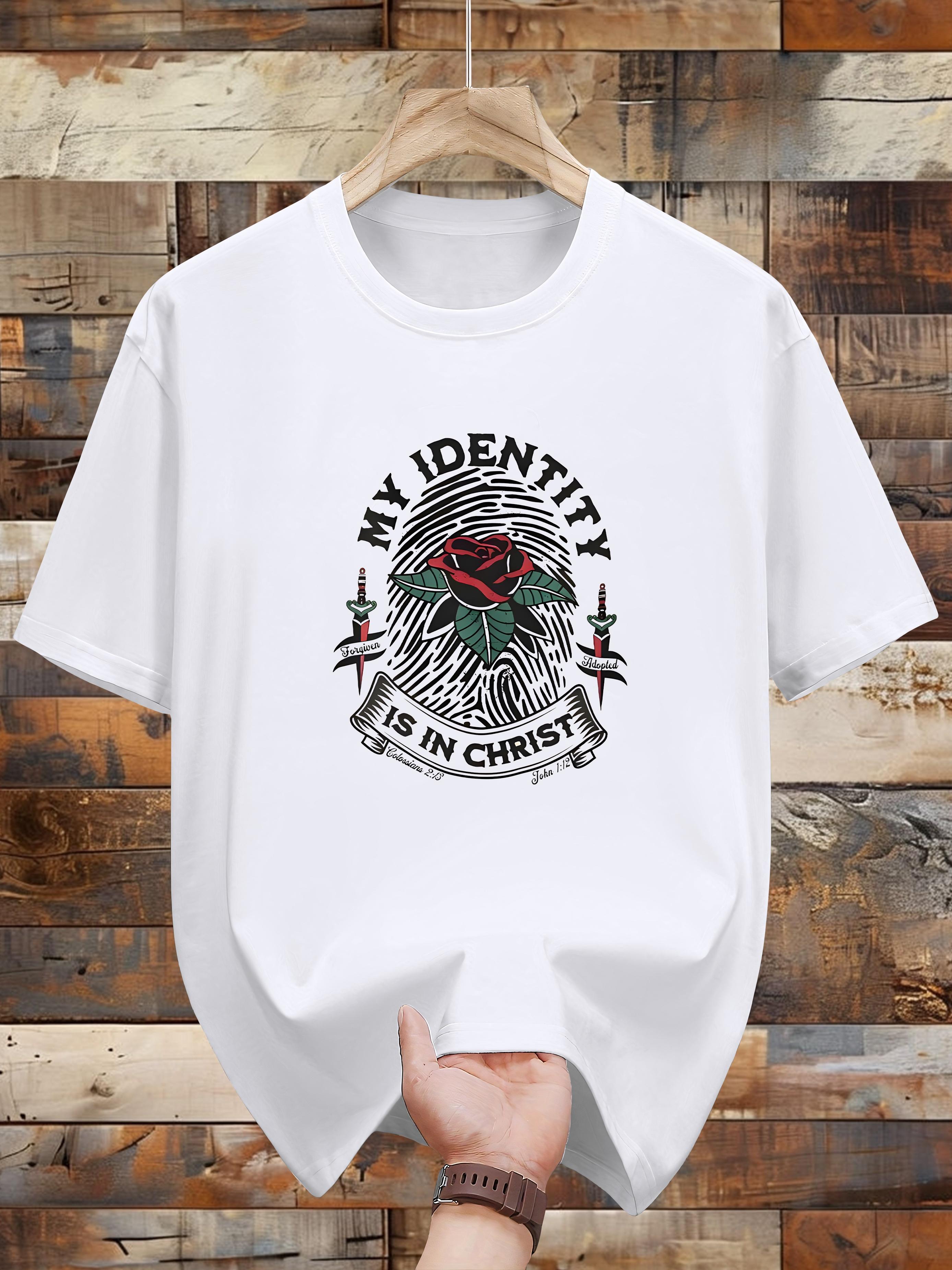 My Identity is in Christ Graphic T-shirt -Cotton XXXL