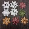 4 Pcs/Set Snowflakes Metal Cutting Die Snowflakes Embossing Script Die Stencils