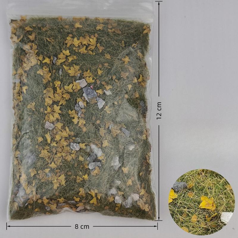 30g/bag DIY Model Mixed with Stone Grass Powder,Simulating Lawn,Sand Table Miniature Landscape Layout with Stone Vegetation