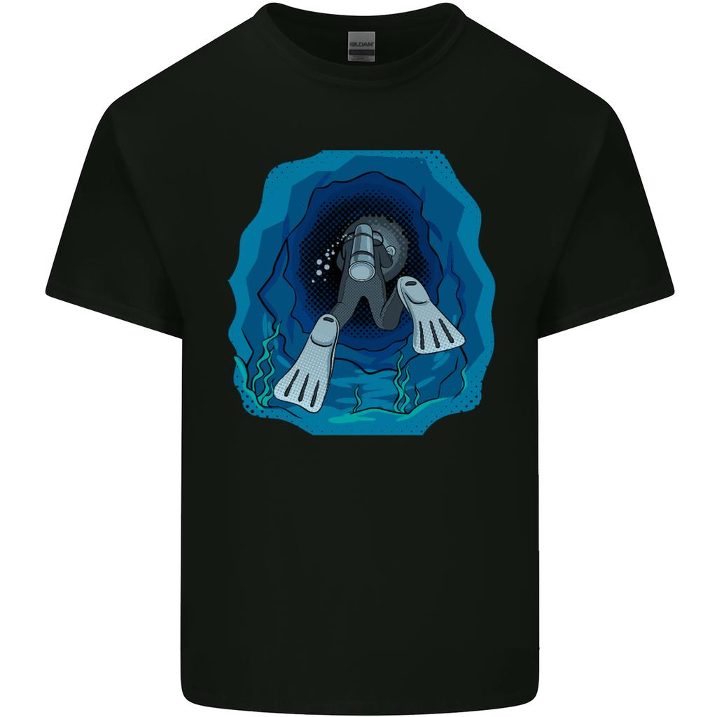 3D Scuba Diver Diving Unisexs Light Cotton TShirt