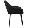 Upholstered Chair Rello Velvet Black