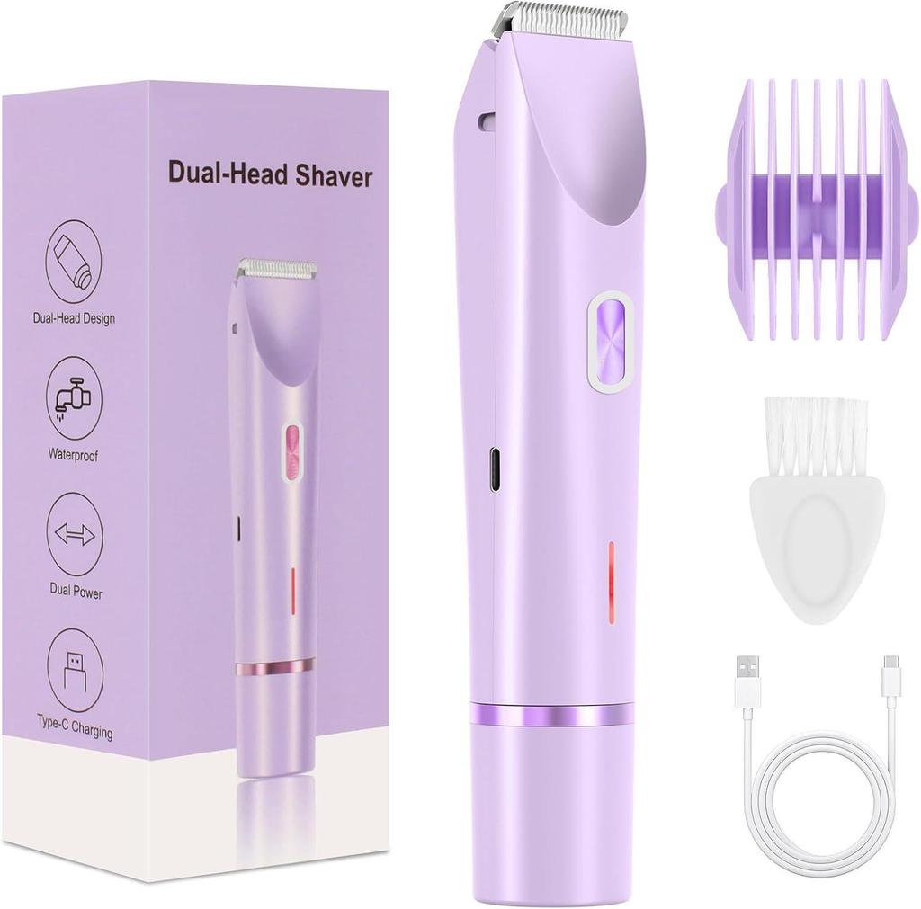 Dual-Head Electric Hair Remover & Trimmer for Women