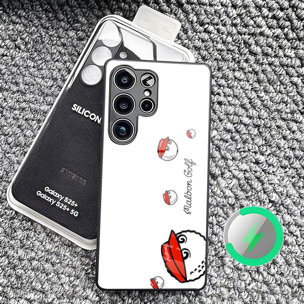 Golf Style Design-Malbons Phone Case For Samsung S26 Ultra S25 Edge S23 S22 S21 S20 Ultra Plus S24 Fe A25 Magnetic Glass Cover