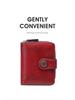 2025 Fashion Women's Cutout Short Wallet with Large Capacity Zipper Coin Purse and Retro Card Holder