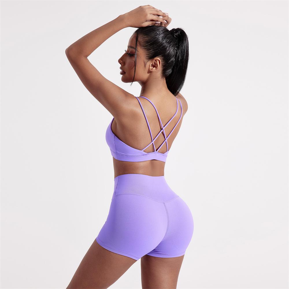 Nárazuvzdorná sportovní podprsenka s pocitem nahoty a rychleschnoucí jógová vesta pro ženy