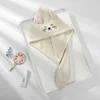 Bathroom Microfiber Solid Hair Towel Quickly Dries Hair Cute Cartoon Embroidery Home Textile Hair Hat