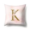 Polyester Pillowcase Home Fantasy Watercolor Print Pillowcase 26 English Letter Cushion Cover