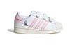 Adidas Originals SUPERSTAR Abrasion Resistant Low top Kids' Skateboarding Shoes Pink Children Aged 3 7 Years Old IE8250