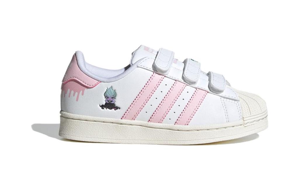 Adidas Originals SUPERSTAR Abrasion Resistant Low top Kids' Skateboarding Shoes Pink Children Aged 3 7 Years Old IE8250