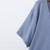 Damen Übergröße Modal Lockeres Kurzarm-T-Shirt