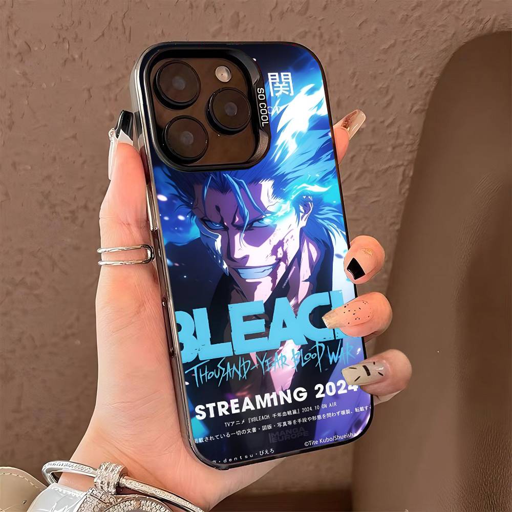 Heiße B-Bleach Handyhülle für iPhone 17 17Air 16 15 14 13 12 11 Pro Max Plus Bunt Silber