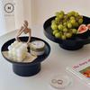 Homlly Uii Round Decorative ABS Storage Tray