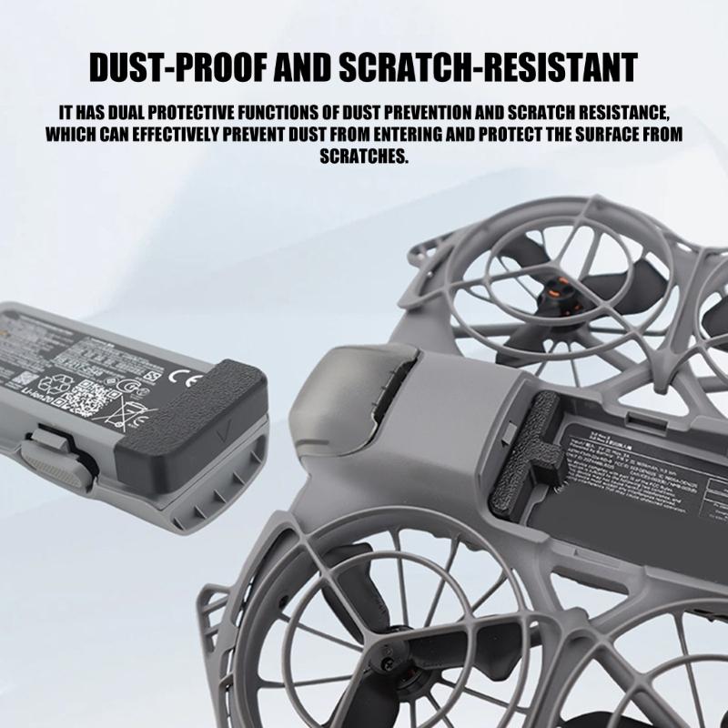 Dust Proof Protective Cover for Drones Batteries Plastic Easy Snap On Installation for 2 Outdoor Photography